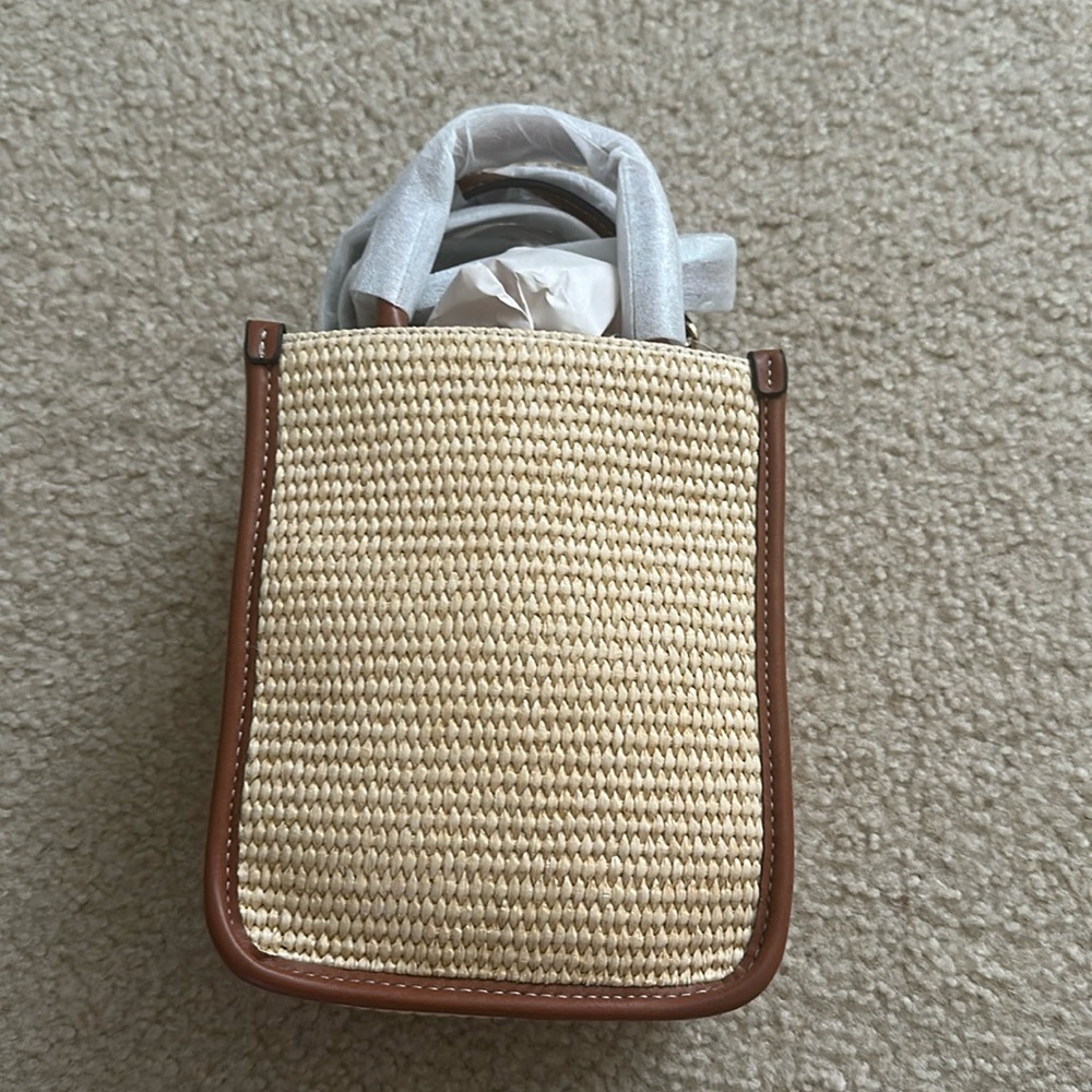 H&M mini straw crossbody bag